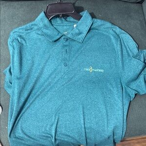 Cutter & Buck Blue Polo Shirt Moisture-Wicking Casual